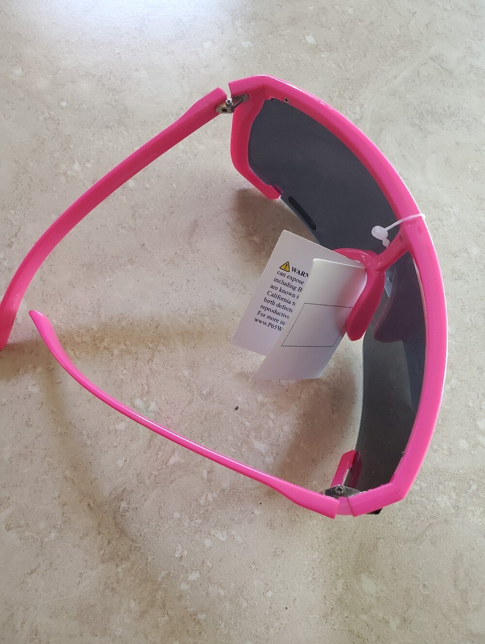 Pink Shield Sunglasses - Picture 3 of 3